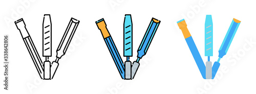 hardware or tool icon set isolated on white background for web design ,Service concept