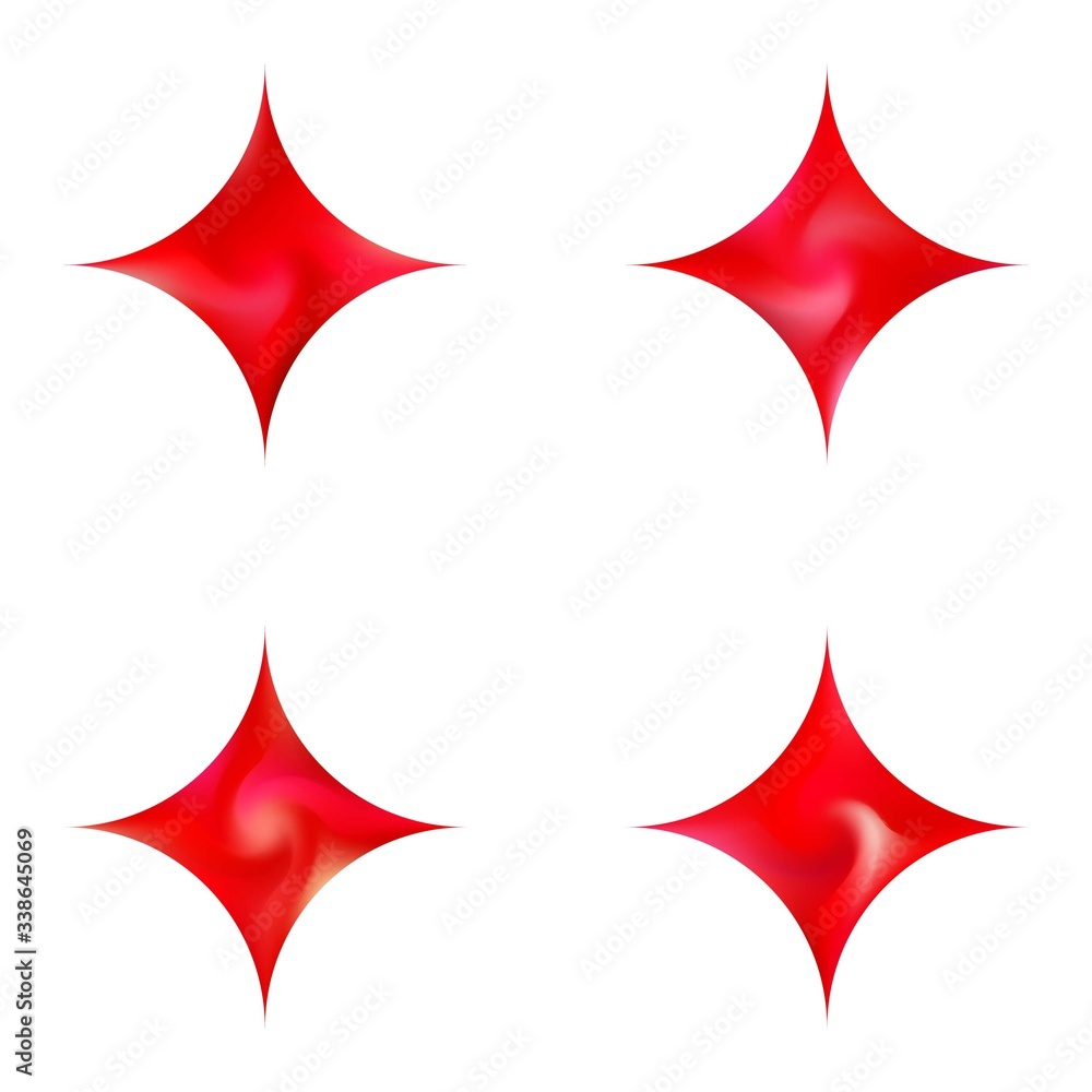 Fototapeta premium Kit of diamond-shaped gradient backgrounds.