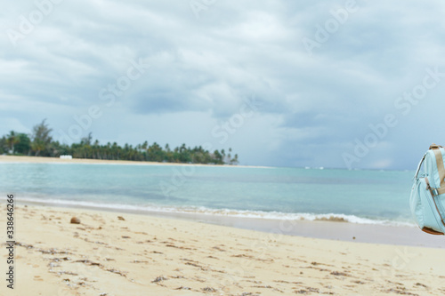 tropical beach with white sand beach