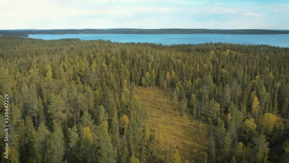 Aerial shot of the lapland forest (Finland). Shot on a Parrot Anafi and edited in Premiere Pro. Aerial shot of the lapland forest (Finland). Shot on a Parrot Anafi and edited in Premiere Pro.