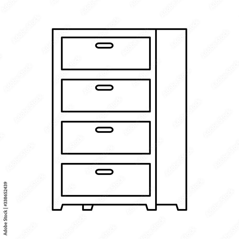 drawer furniture decoration isolated icon vector illustration design drawer furniture decoration isolated icon vector illustration design