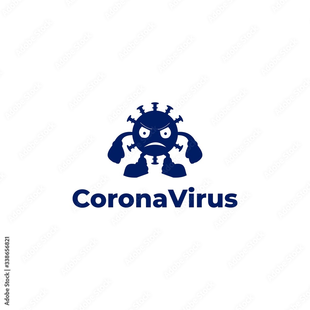 corona virus cartoon character design having angry face corona virus cartoon character design having angry face