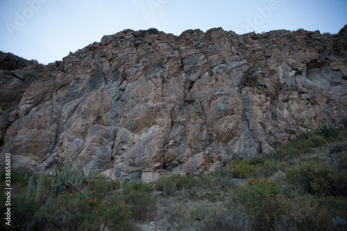 Canvas Print View Of Rocky Hillside