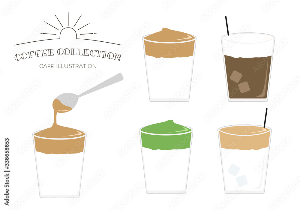 コールドドリンク イラスト セット Stock Vector Adobe Stock