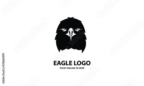 siluet Elang sederhana, cocok untuk simbol bisnis atau logo	