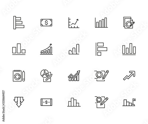 Big set of stock line icons.