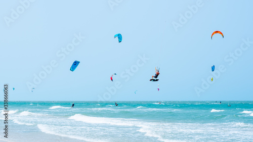Kitesurfing Thailand Hua hin on a Sunny day