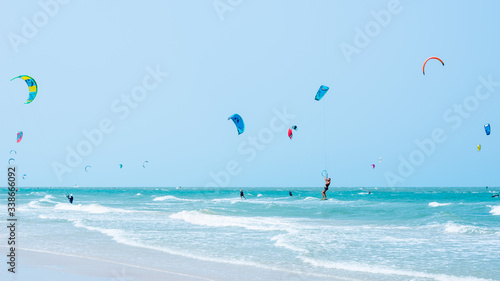 Kitesurfing Thailand Hua hin on a Sunny day