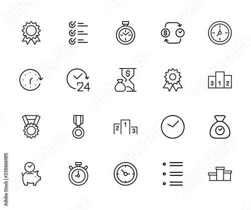 Icon set of productivity.