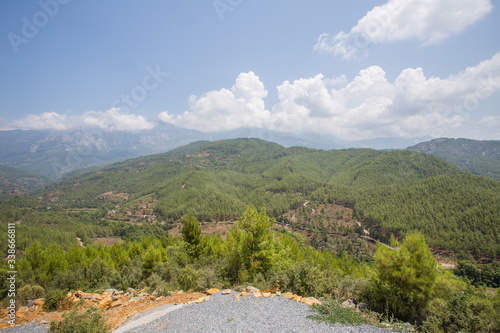 Landscape with mountains and clouds Alanya Turkey