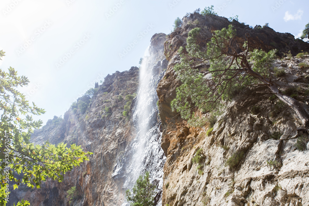 Waterfall in the mountains Alanya Turkey Waterfall in the mountains Alanya Turkey