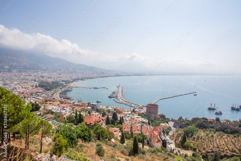 View of the city of Alanya Turkey