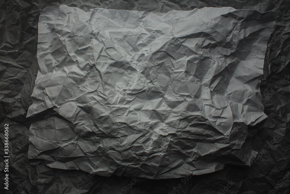 Fototapeta premium Texture Background. Crumpled paper.