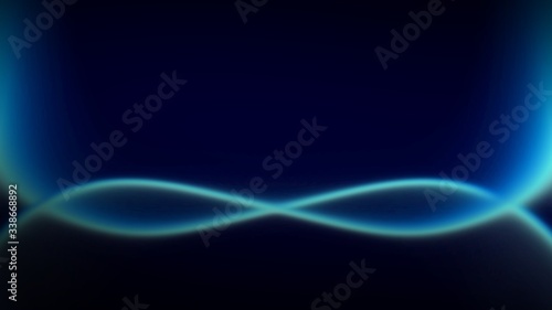 Abstract background wave blue technology on dark background