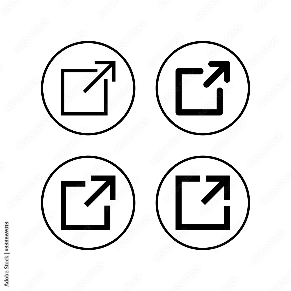 Link icons set. Link vector icon. External link symbol vector icon. Hyperlink symbol Link icons set. Link vector icon. External link symbol vector icon. Hyperlink symbol