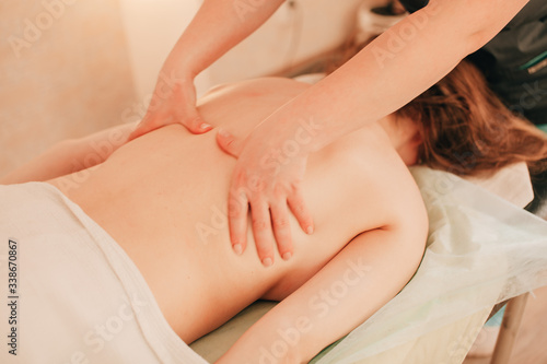 massage room  massage table  therapeutic  wellness back massage for girls