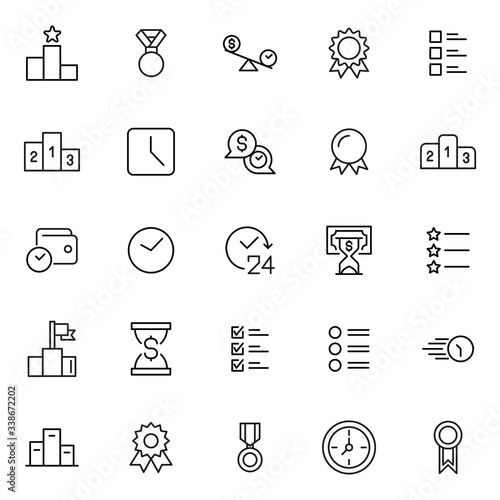 Icon set of productivity.