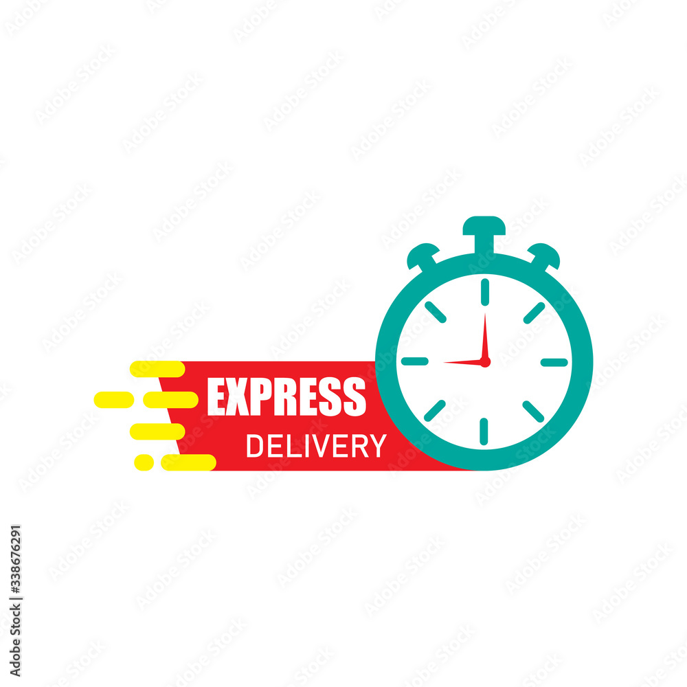 Express delivery icon design isolated on white background Express delivery icon design isolated on white background