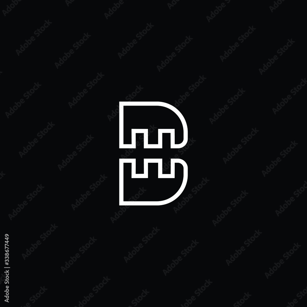 Minimal elegant monogram art logo. Outstanding professional trendy awesome artistic BH HB initial based Alphabet icon logo. Premium Business logo White color on black background Minimal elegant monogram art logo. Outstanding professional trendy awesome artistic BH HB initial based Alphabet icon logo. Premium Business logo White color on black background