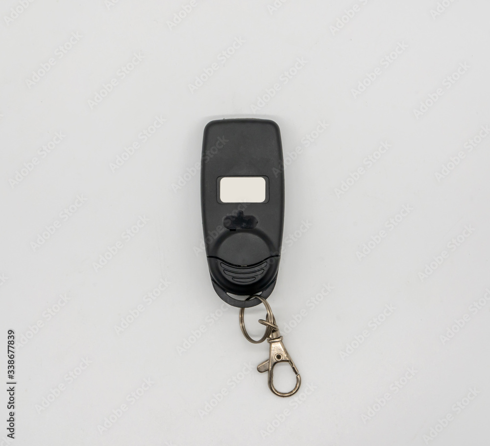 House gate remote control isolated on white background House gate remote control isolated on white background