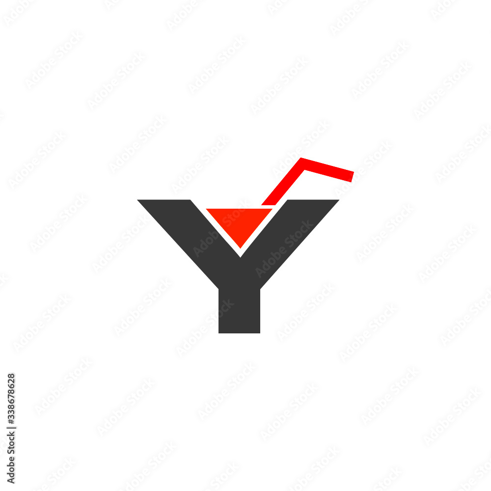 Creative Letter Y Logo Design isolated on white background Creative Letter Y Logo Design isolated on white background