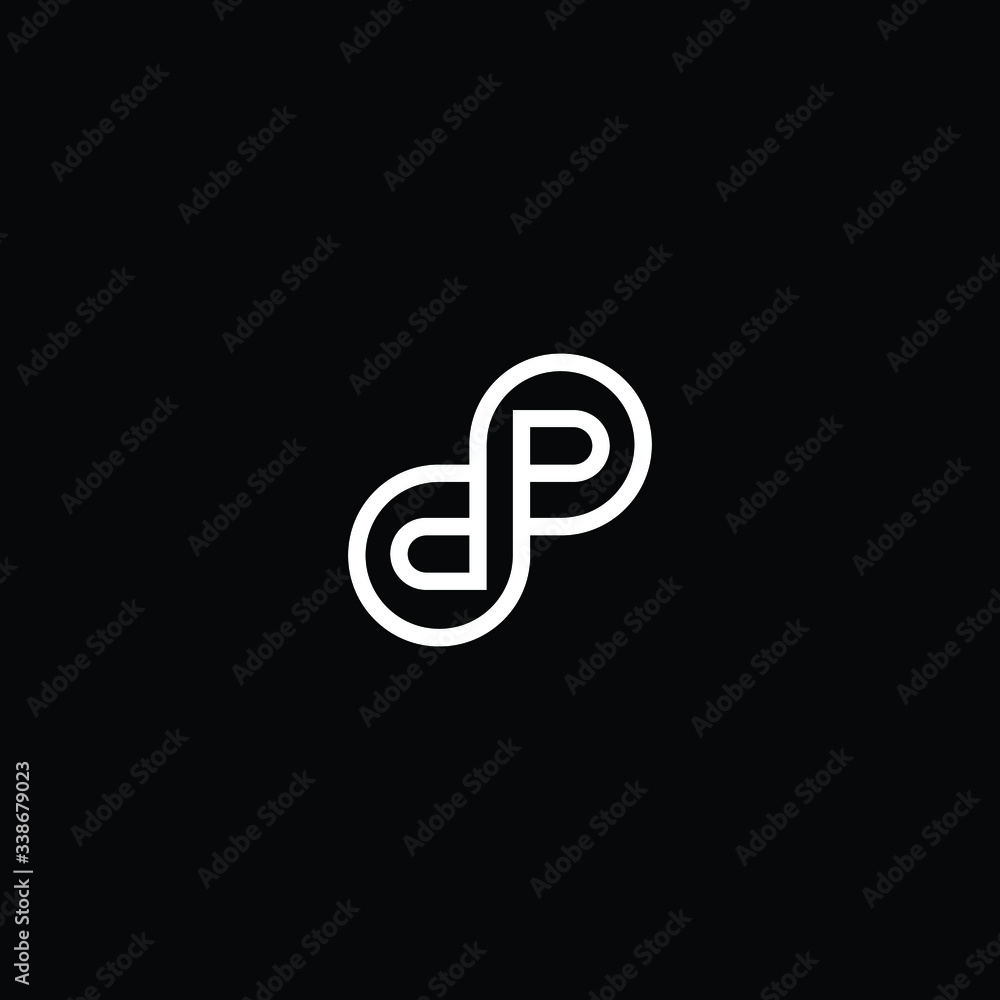 Minimal elegant monogram art logo. Outstanding professional trendy awesome artistic DP PD initial based Alphabet icon logo. Premium Business logo White color on black background Minimal elegant monogram art logo. Outstanding professional trendy awesome artistic DP PD initial based Alphabet icon logo. Premium Business logo White color on black background