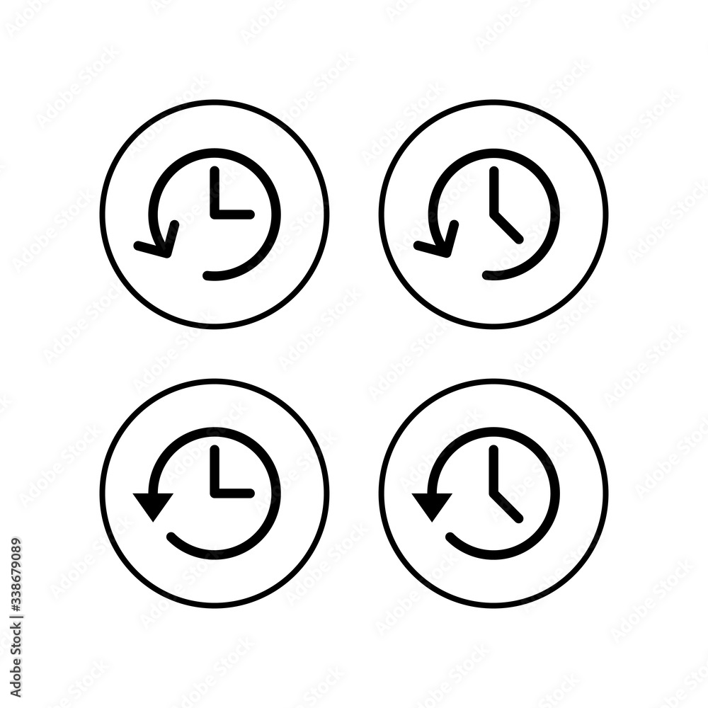 History icons set. History vector icon History icons set. History vector icon