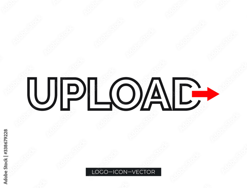 Upload icon icon design, Upload icon logo, Upload icon, modern Idea and Concept Vector illustration Business Info graphic template with icon,arrow,world