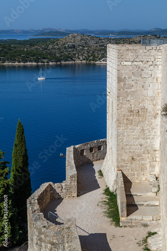 Medieval fortress in the historic centre of Sibenik town, Croatia