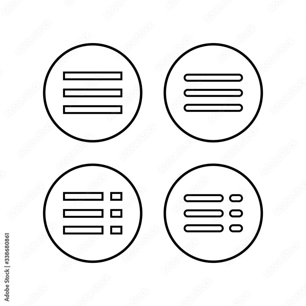 Menu Icons set. web menu icon Menu Icons set. web menu icon