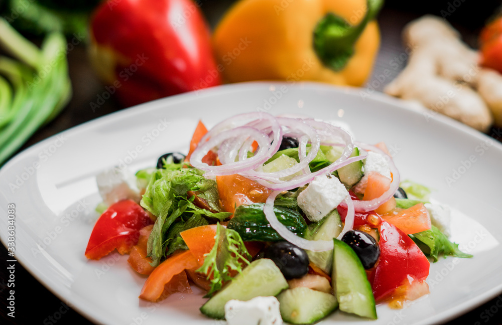 salad with vegetables