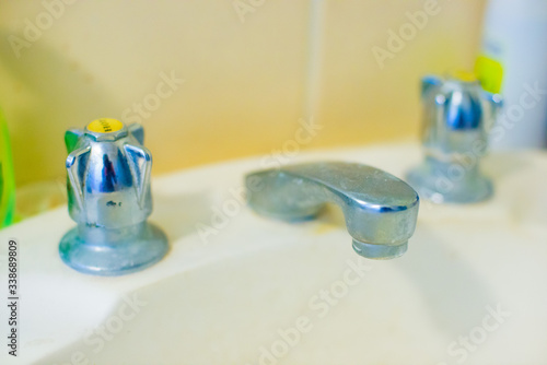 Faucet of the Australian house taken nearby Brisbane city in Queensland, Australia. Australia is a continent located in the south part of the earth.