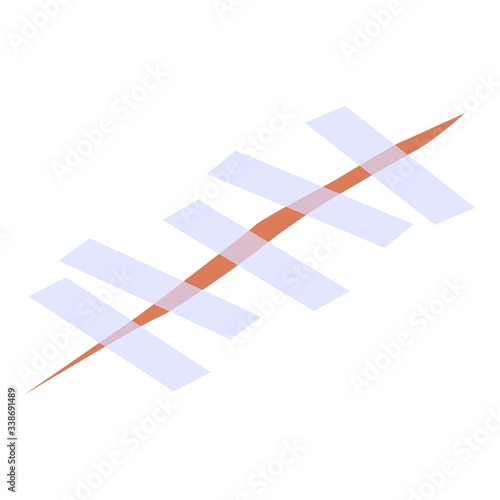 Scotch suture icon. Isometric of scotch suture vector icon for web design isolated on white background