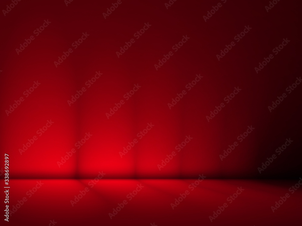 Obraz premium Black and red background. Abstract red background, can be used for valentines or Christmas design layout, studio, web template, room and report with smooth gradient color.