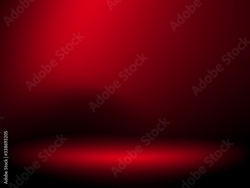 Black and red background. Abstract red background, can be used for valentines or Christmas design layout, studio, web template, room and report with smooth gradient color.