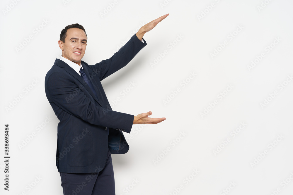 business woman presenting something business woman presenting something