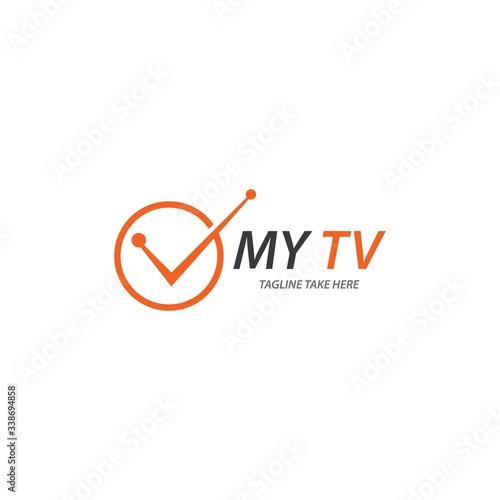 TV logo vector