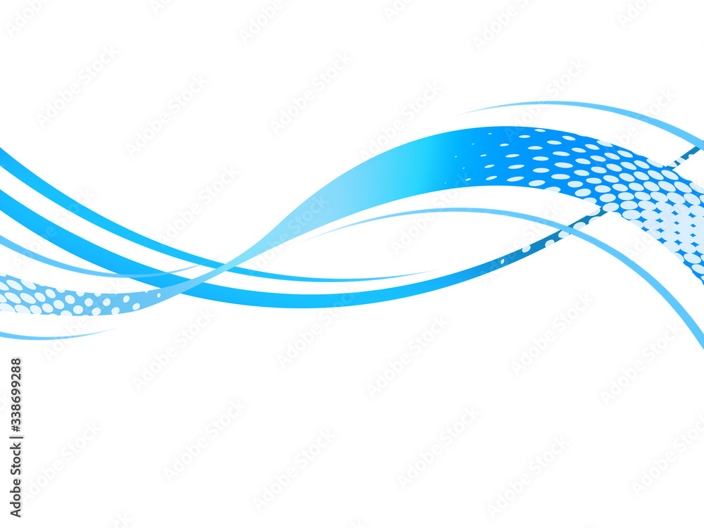 ウェーブ 波 波形 うねり 躍動感 曲線模様 曲線 白背景 動的 抽象的 アブストラクト Stock イラスト Adobe Stock