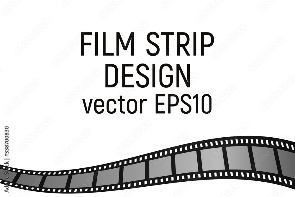 Gray film strip design.