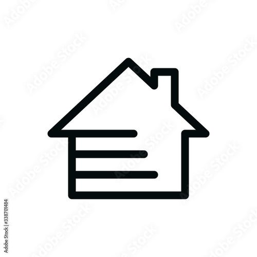 House siding isolated icon, vinyl siding linear vector icon
