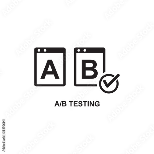 AB TESTING ICON , 