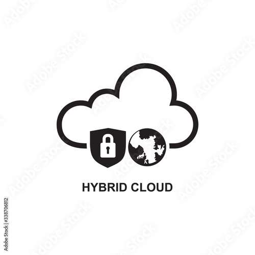 HYBRID CLOUD ICON