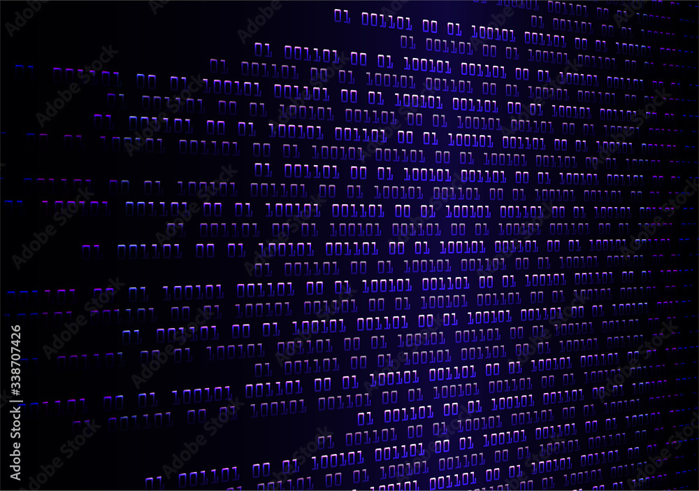 Blue cyber circuit future technology concept background Blue cyber circuit future technology concept background