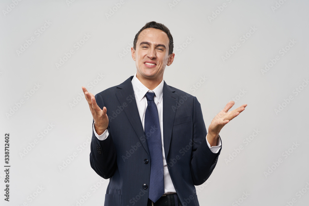 businessman pointing at something businessman pointing at something