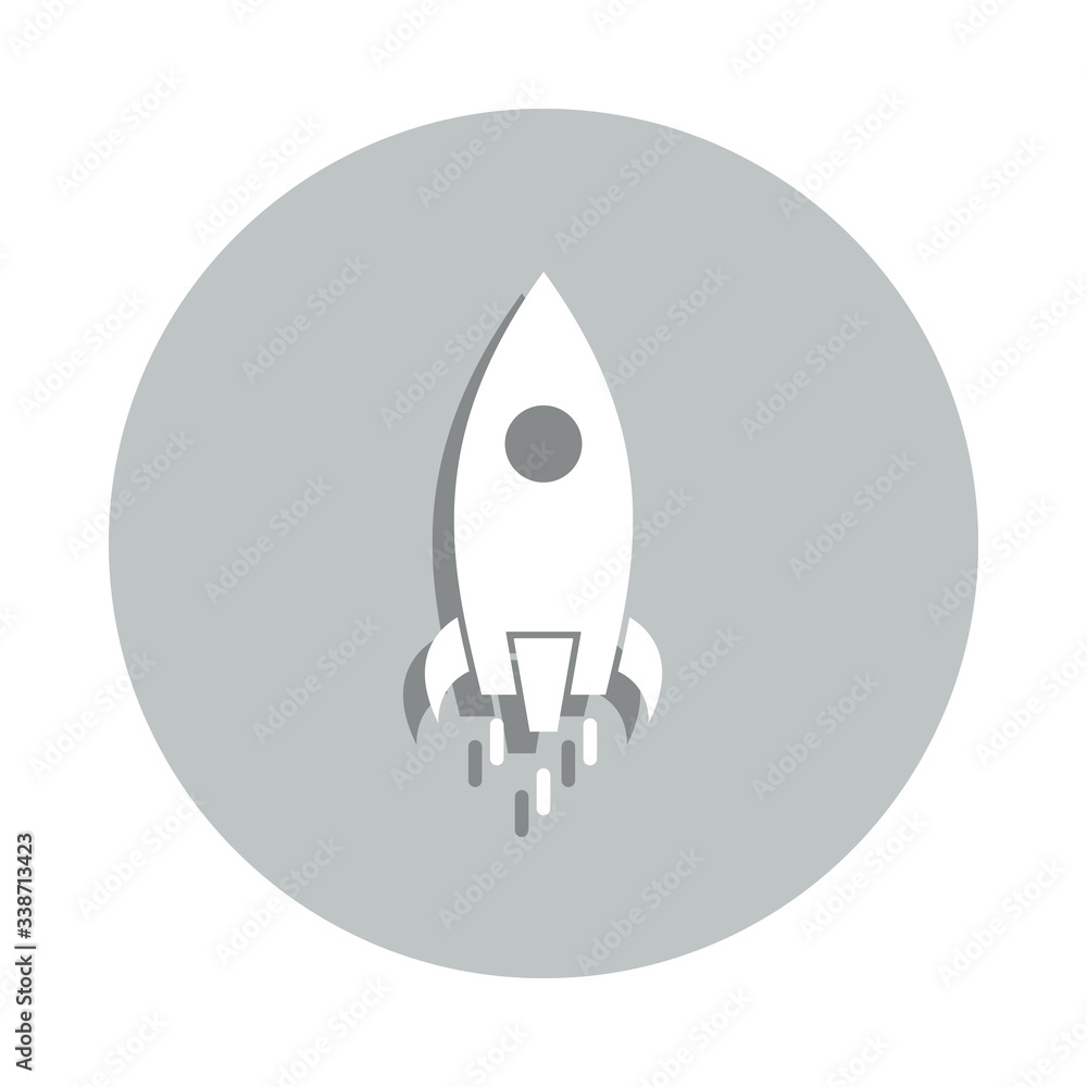 rocket, initiation badge icon. Simple glyph, flat vector of Business icons for ui and ux, website or mobile application rocket, initiation badge icon. Simple glyph, flat vector of Business icons for ui and ux, website or mobile application