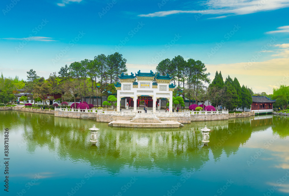 Obraz premium Grand View Garden scenery in Shanghai, China