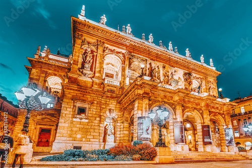 Photography BUDAPEST, HUNGARY-MAY 05,2016: Hungarian State Opera House  is a neo-Renaissance opera house located in central Budapest