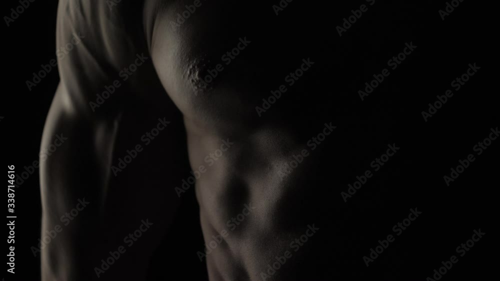 bodybuilder on black background, gym bodybuilder on black background, gym