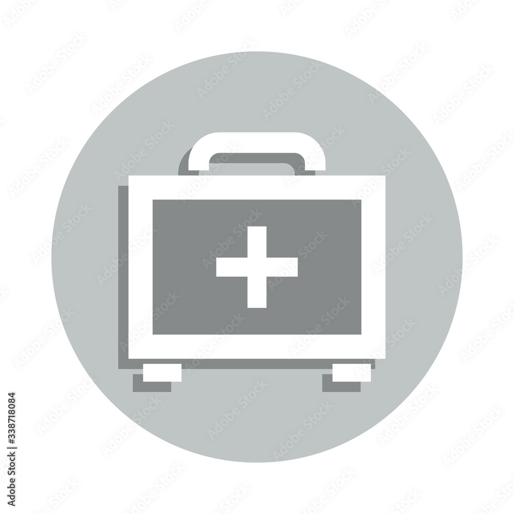 Obraz premium Charity, doctor badge icon. Simple glyph, flat vector of Charity icons for ui and ux, website or mobile application