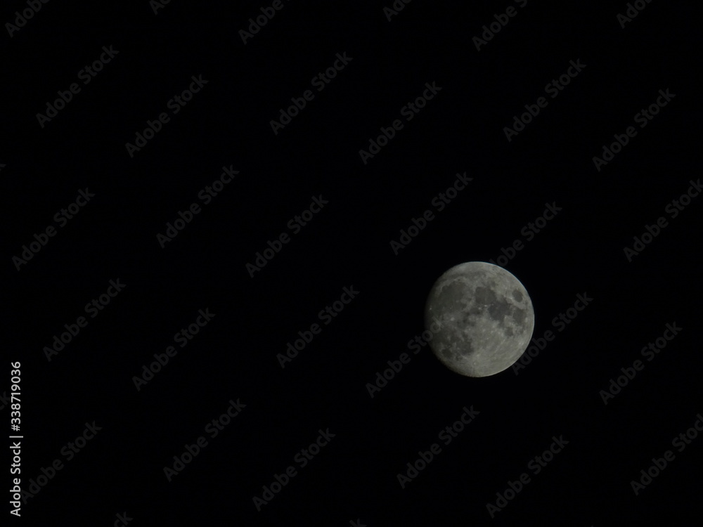 moon in the night sky